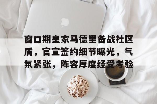 www.xingkong.com-关于窗口期皇家马德里备战社区盾,官宣签约细节曝光,气氛紧张,阵容厚度经受考验的信息